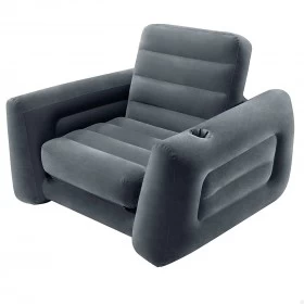 Inflatable Pull-Out Sofa Chair Sleeper that works as a Air Bed Mattress